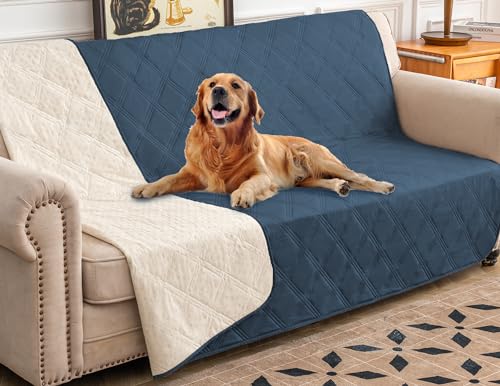 Waterproof Dog Bed Cover Pet Blanket with Anti (68x82 Inch (Pack of 1) / Navyblue)
