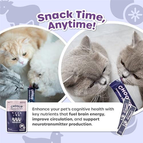 Squeeze Vita Stick Brain Support Lickable Cat and Dog Treats (3.7 Ounce (Pack of 1))
