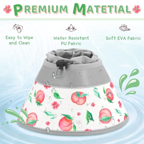 Cat Cone Collar Soft to Stop Licking (PinkWhite / S)