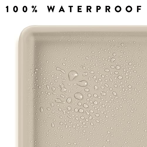 Premium Cat Food Mat (19"L x 11"W / Sand)