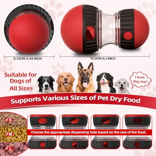 Interactive Dog Puzzle Toy (Red+Green)
