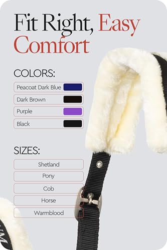 Howard Soft Fleece Horse Halter (Warmblood / Black)