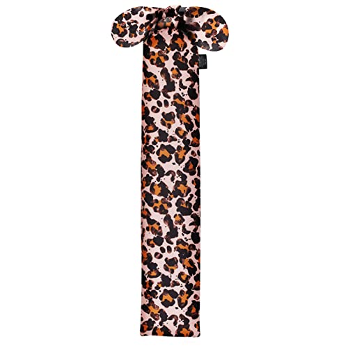 Stretchy Tail Bag Breathable Horse Tail Guard Slip on Design Protect Horse Tail 2 Strand Closure Straps Keep Tail Clean & Protected 22" L Length Makes Grooming Easy (Leopard Print)