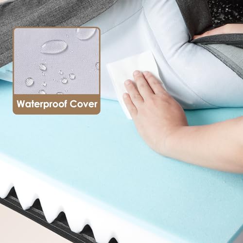 Orthopedic Dog Bed Medium Size Dog (Dark Grey / 30.0"l X 20.0"w X 6.5"th)
