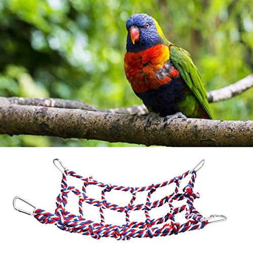 2 Pack Large Colorful Bird Rope Net (Large(14 × 10 Inches))
