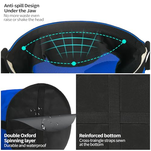 Horse Feed Bag 2 PCs (2 Pcs Blue)