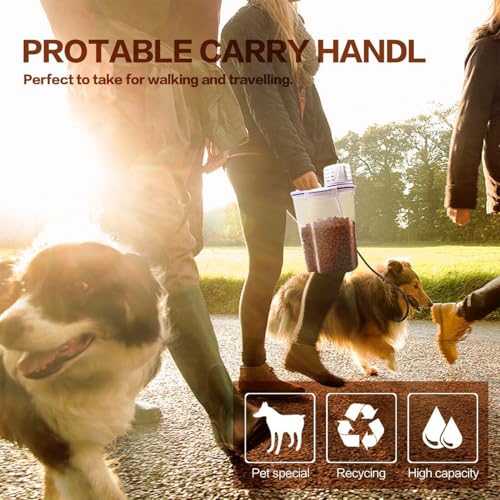 Dog Food Storage Container Small (White 3 Qt)