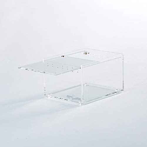 Magnetic Acrylic Case 4.1"x3.3"x2.5" Nano Enclosure Reptile Breeding Box Terrarium Cage Tank Tarantula Scorpion Sling Isopods Lizards Roach Invertebrates Insect Mantis