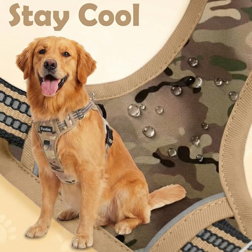 Dog Harness No Pull (Camo Brown / Medium)