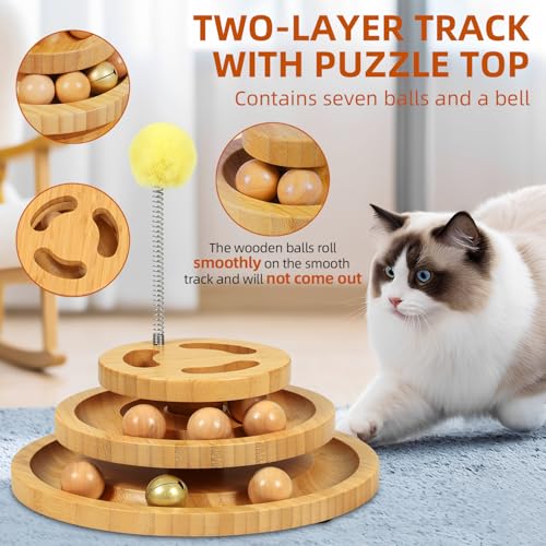 Cat Ball Track with Puzzle Top (Large - Plus)