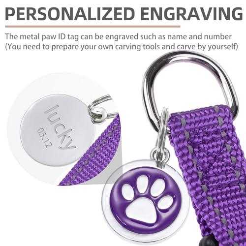 No Pull Dog Harness Small Sized Step (Purple(Reflective) / Small)