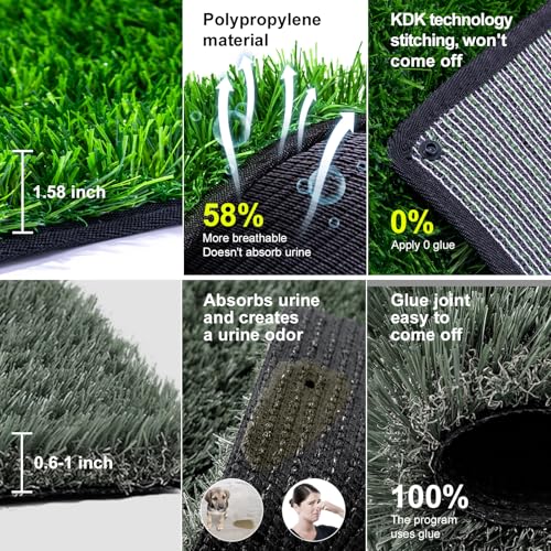 Pee Pads for Dogs with Fake Grass (32" x 24")