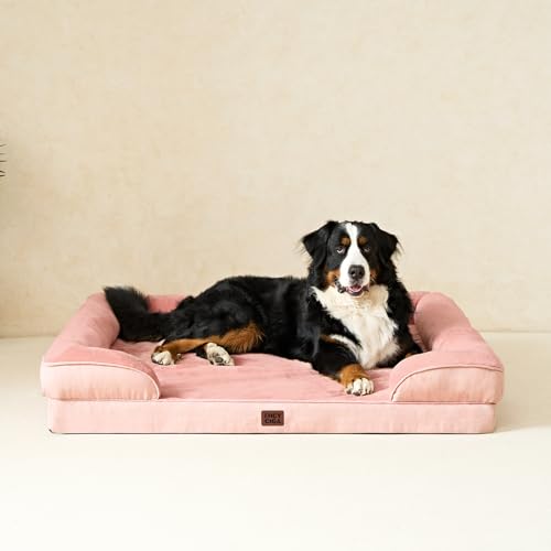 Orthopedic XXL Dog Bed (Dusty Pink / 48.0"l X 35.0"w X 8.0"th)