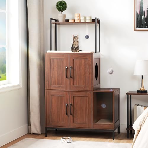 Litter Box Enclosure (Walnut)