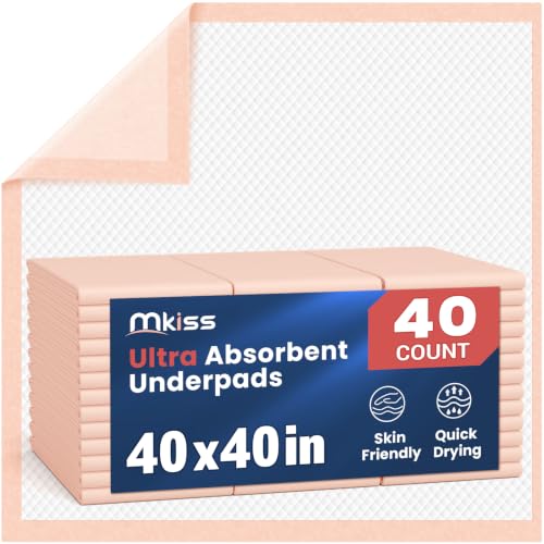 Heavy Duty Incontinence Bed Pads (40"x40"(40 Count))