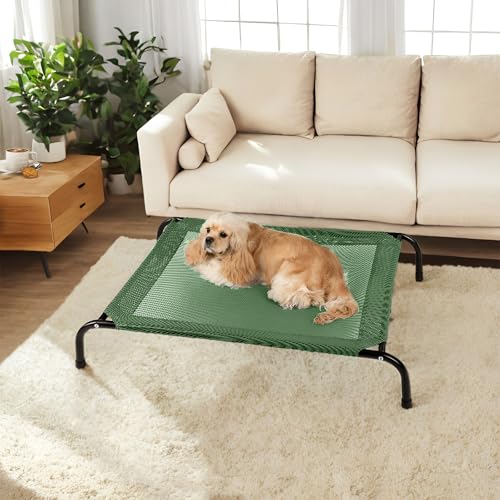 Cooling Elevated Dog Bed for Extra Large Dogs with Non (54.0"L x 35"W x 8.0"Th / Green)