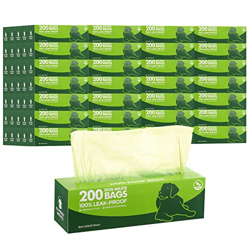 20 Rolls 4000 Ct Dog Poop Bags Leak Proof (1 Count (Pack of 20) / Green)