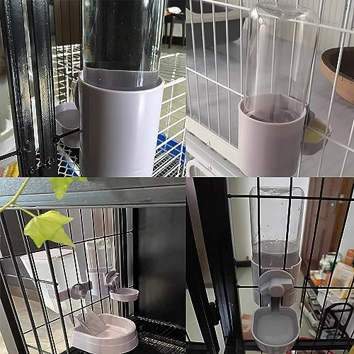 2Pcs Rabbit Water Bottle 17 OZ Bunny Hanging Water Fountain Automatic Guinea Pig Water Dispenser No Leak Drinking Feeder for Bunny Chinchilla Hamsters Cat Dog Small Animals