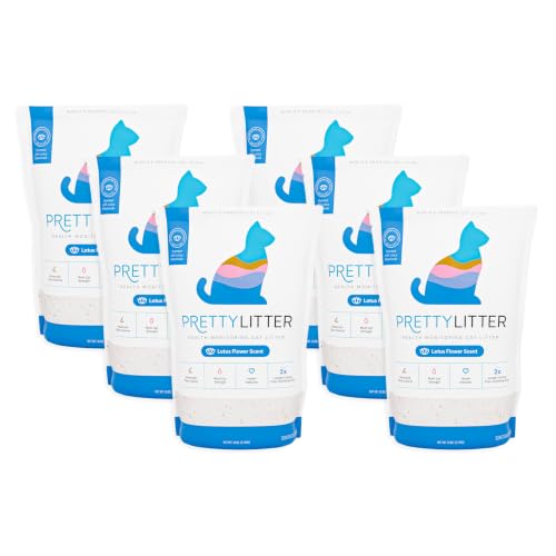 PrettyLitter Health Monitoring Cat Litter (6 LB (Pack of 6))