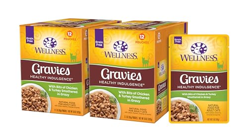 Healthy Indulgence Gravies Adult Wet Cat Food (6 Ounce (Pack of 12))
