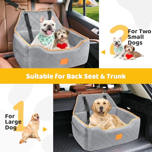 Dog Car Seat for Large (Gray)