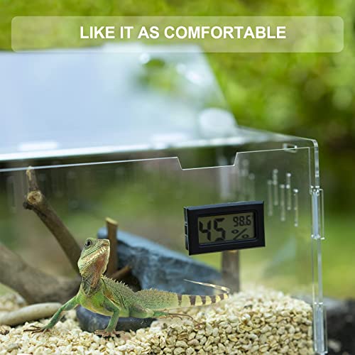 Acrylic Reptile Terrarium Breeding Tank Enclosure 11.4"x7.7"x5.9" (Small)