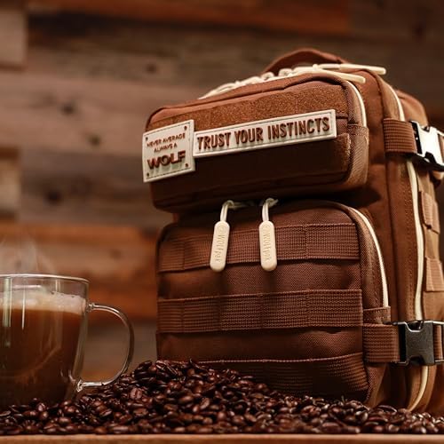 9L Mini Backpack 1000D Compact Gym EDC Bag (Mocha Brown)