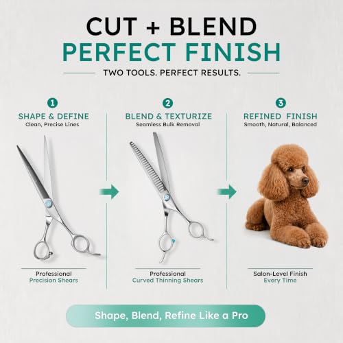 7" Dog Grooming Scissors Set (7" Set)