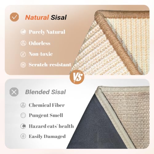 Sisal Cat Scratcher Bed Indoor Wooden Cat Furniture (Standard)