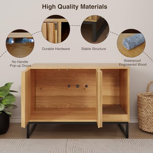 Litter Box Enclosure (Natural / 31.5"L x 20"W x 22"H)