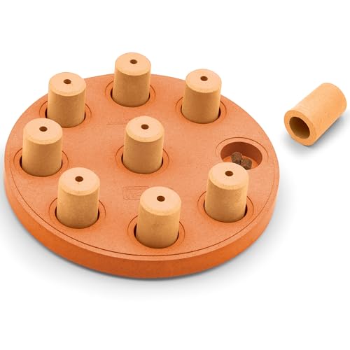 by Nina Ottosson Dog Smart Treat Puzzle Enrichment Toy (Dog Smart Composite (Orange) / 1 Count (Pack of 1))