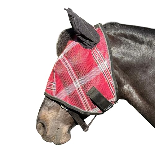 Kensington Signature Fly Mask w (L (Average Horse) / 165 - Merlot)