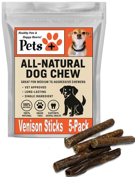 Pets Plus Venison Sausage Dog Treats 5 (1 Ounce (Pack of 1))