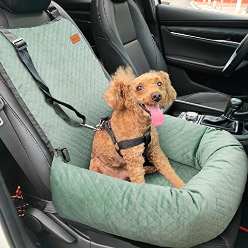 Dog Car Seat for Small Medium Dogs Pet Up to 40 lbs Green (Medium / Green)