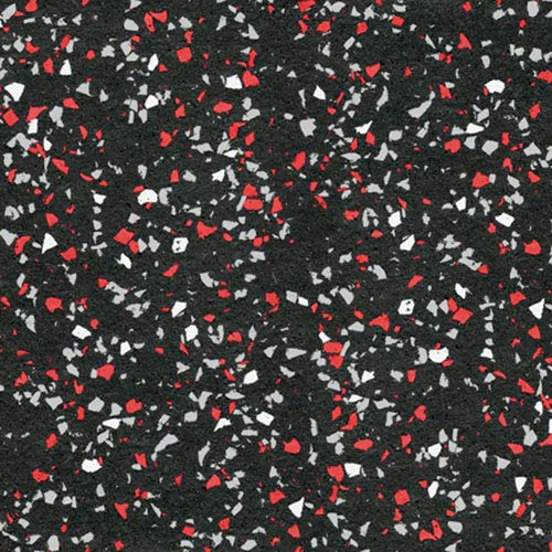 American Extreme Rubber Gym Mat (100 Tile Pack (Covers 400 Sq Ft) / 35% Red/Grey/White)