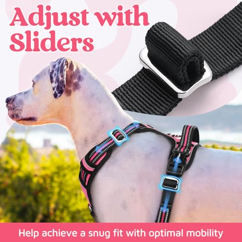Dog Harness for Large (Pink / X-Large)