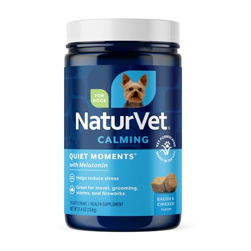 Quiet Moments Calming with Melatonin Dog Supplement (70 Count (Soft Chews))