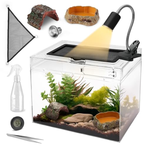 Reptile Tank Starter Kit (XLarge(19.5*10.5*9.4IN))