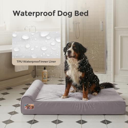 Orthopedic Dog Beds for Large Dogs (X-large / Grey)