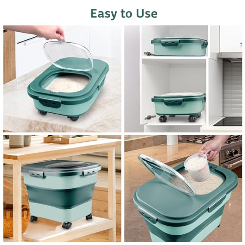 Rice Storage Containers (Green)