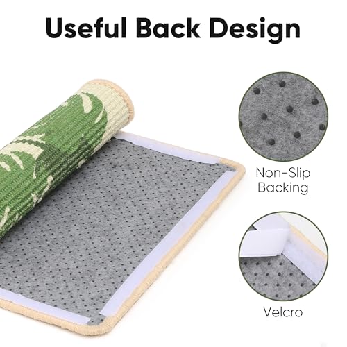 Sisal Cat Scratching Mat (Monstera-23.6 x 15.7 Inch)