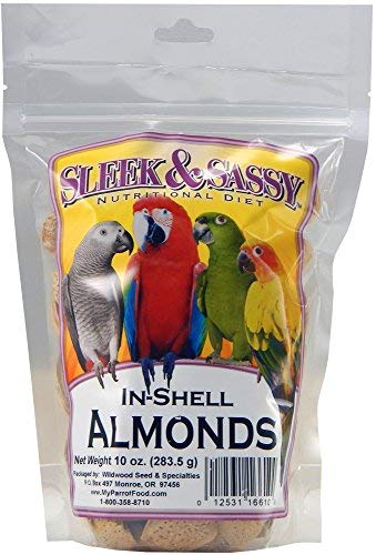 Whole Almonds Parrot Treat (10 Ounce (Pack of 1))