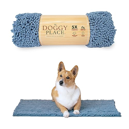 Dog Mud Mat 31" x 20" Faded Denim (31" x 20" / Faded Denim)