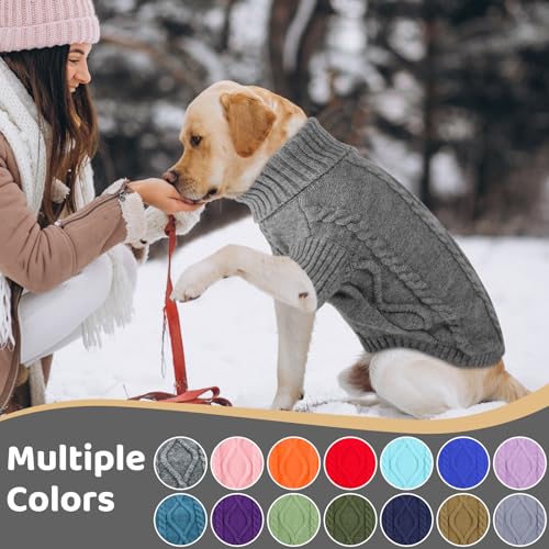 Small Dog Sweater for Small Dogs Boy (X-Small / Slate Grey)