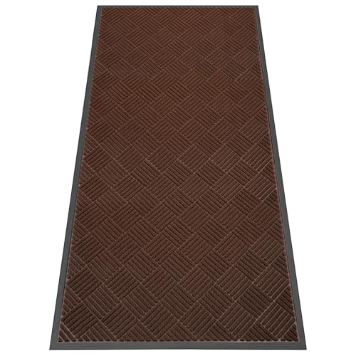 Indoor Outdoor Door Mat (Brown Diamond / 3' x 6' (Rectangular))