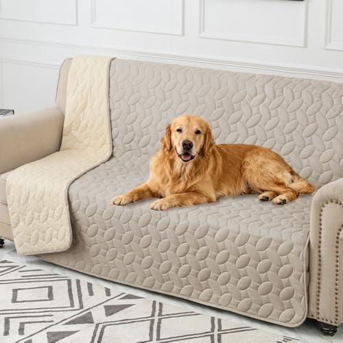 Waterproof Pet Bed Cover Anti (82x82 Inch (Pack of 1) / Khaki)