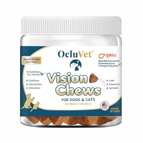 Vision Chews Eye Supplements for Dogs & Cats (60 Chews – Jar)
