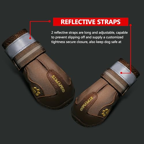 Dog Shoes for Hot Pavement (Size 5: 2.4''x2.8''(W*L) (Pack of 4))