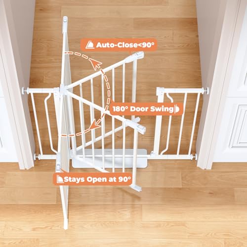 29" 45" Baby Gate (White / 29-45"Wide, 28"Tall)