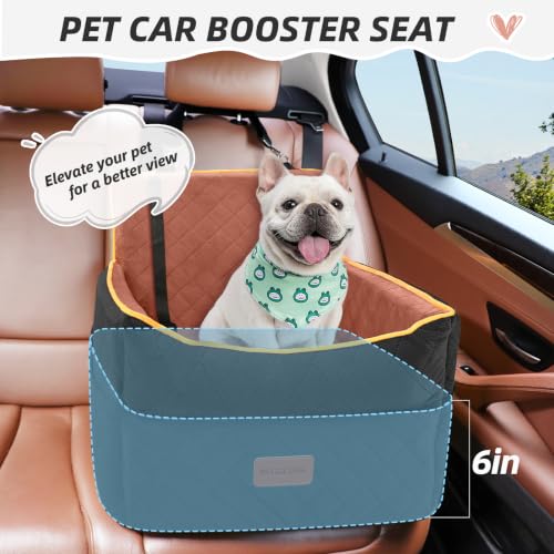 Small Dog Car Seat (Black+brown)